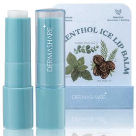 DERMASHARE Vegan Menthol Ice Lip Balm Cooling Moisturizing Vegan Lip Care 3.7g _ Made in Korea